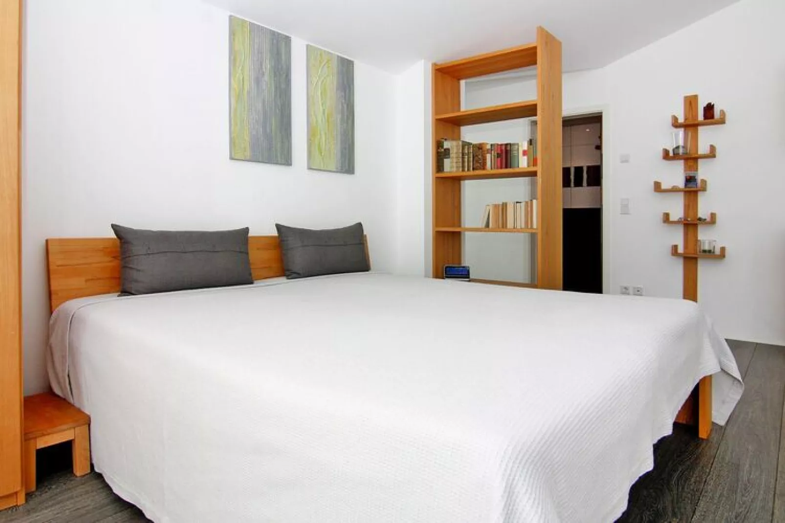 Apartments home Calmsailing, Börgerende-App. 1.1 mit Meerblick 1. OG-Slaapkamer
