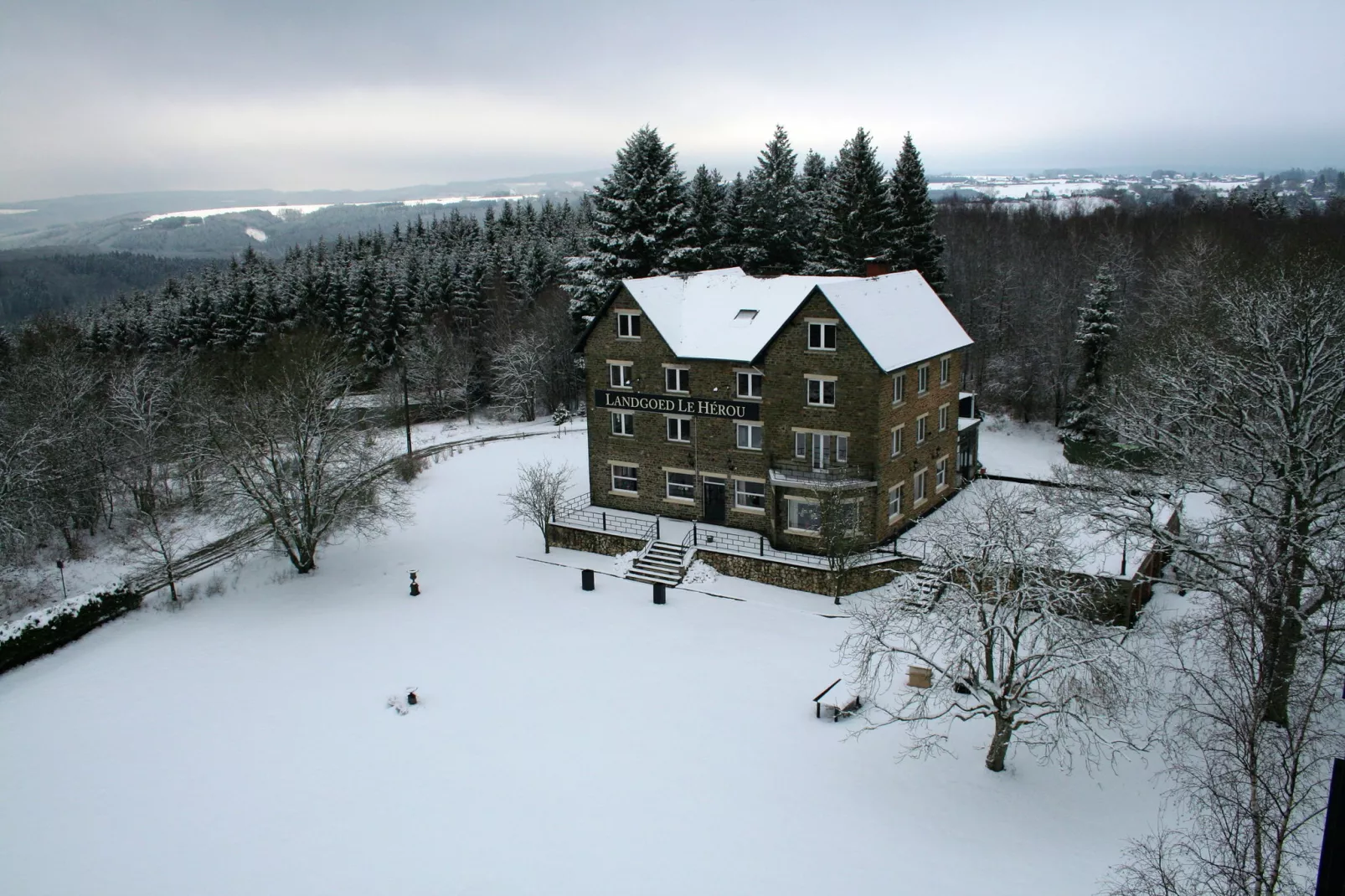 Ardennen Landgoed Le Herou-Exterieur winter