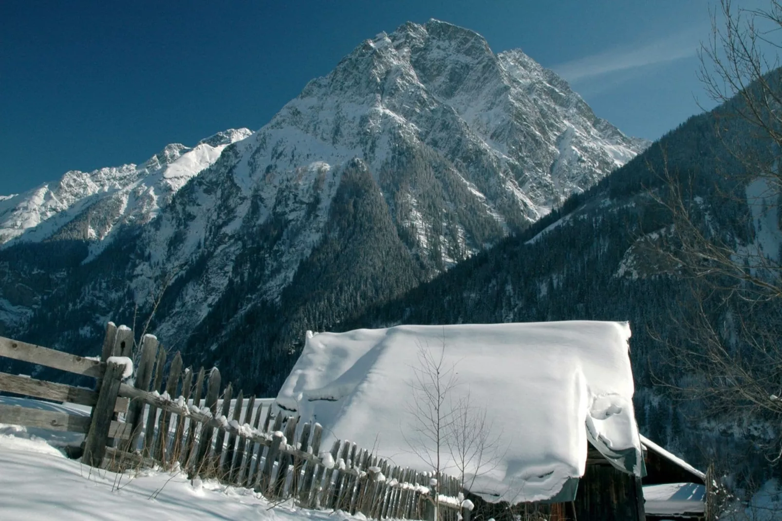 Appartement Almrose-Gebied winter 1km