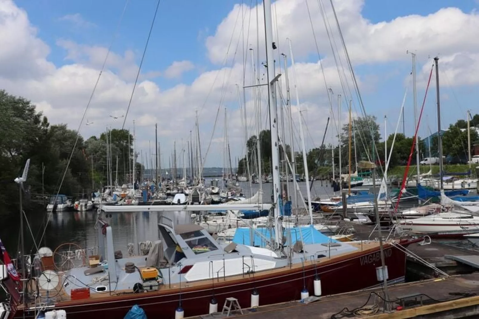 Hausboot Lina-Gebieden zomer 1km