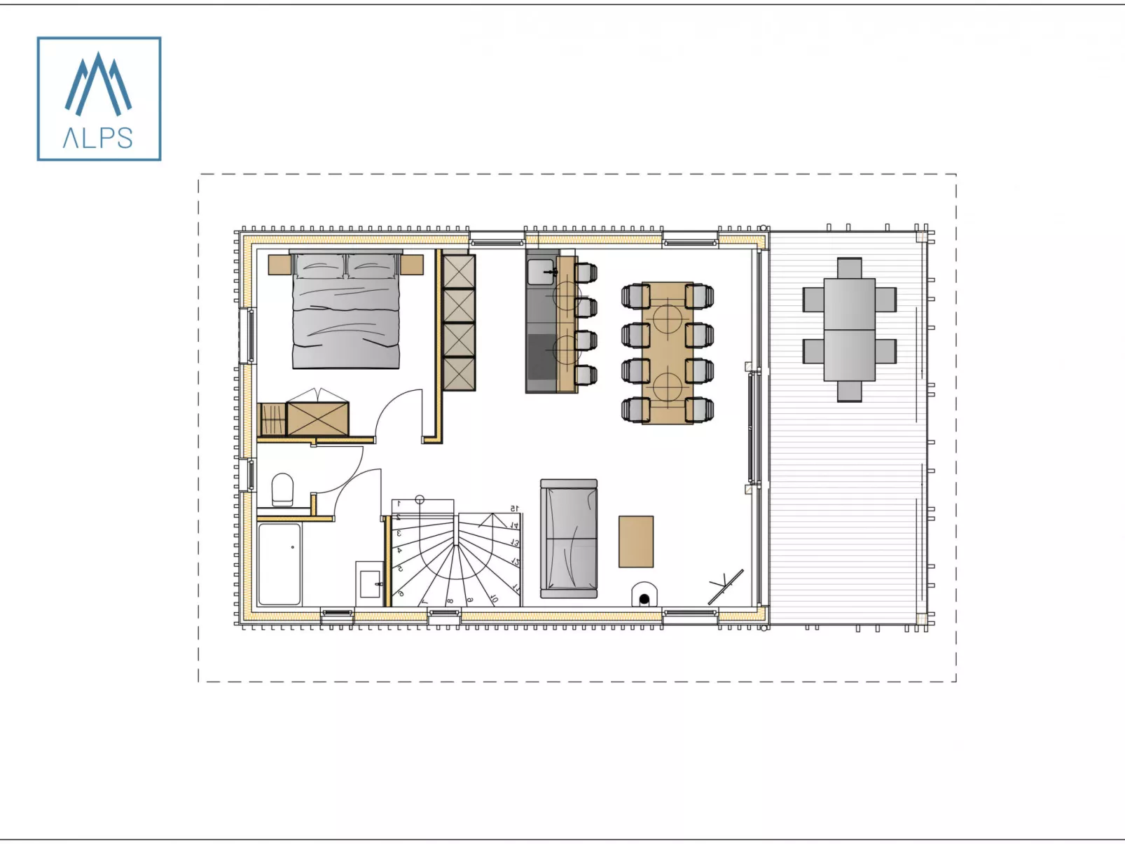 Premium mit 3 SZ,Sauna&Aussenbadewanne-Buiten