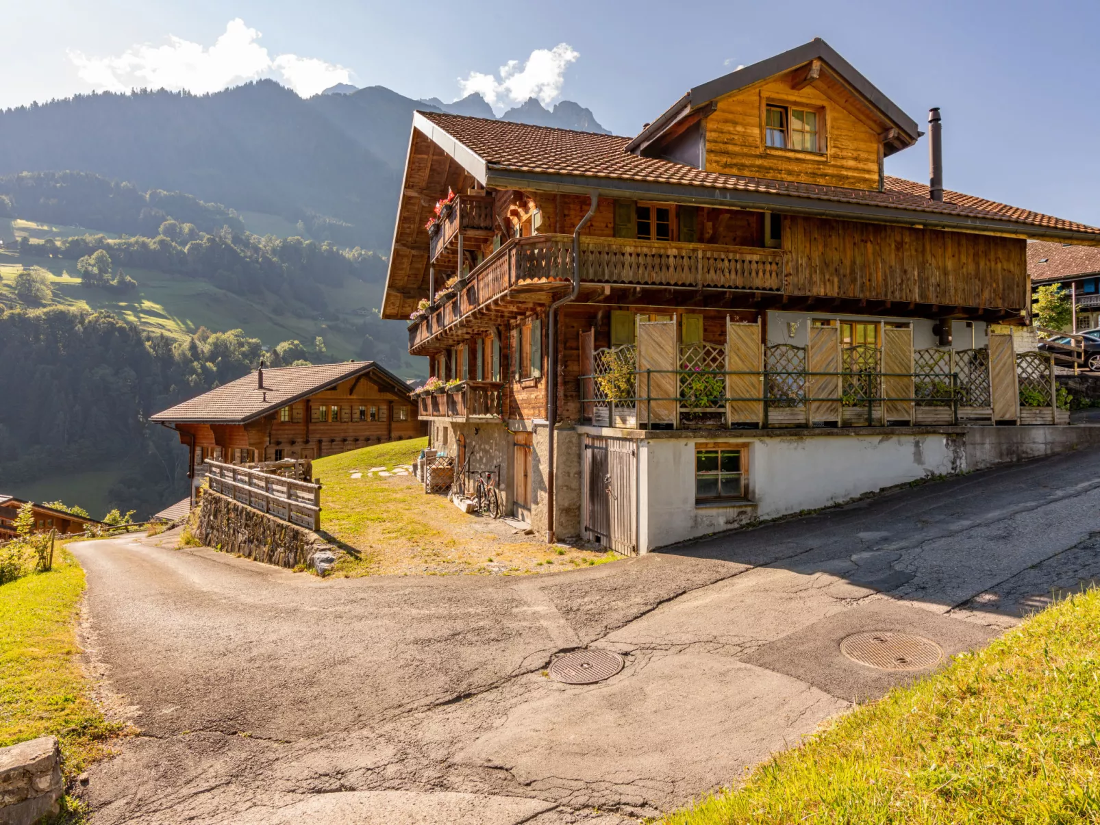 Chalet le Riad des Neiges a. Sauna-Buiten