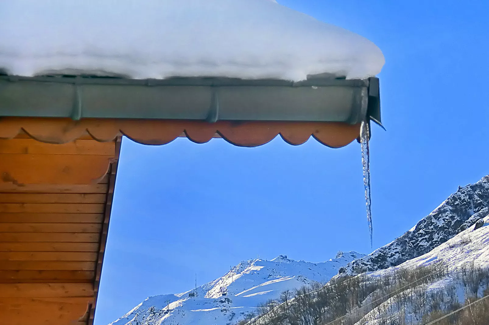 Trois Vallees-Uitzicht winter