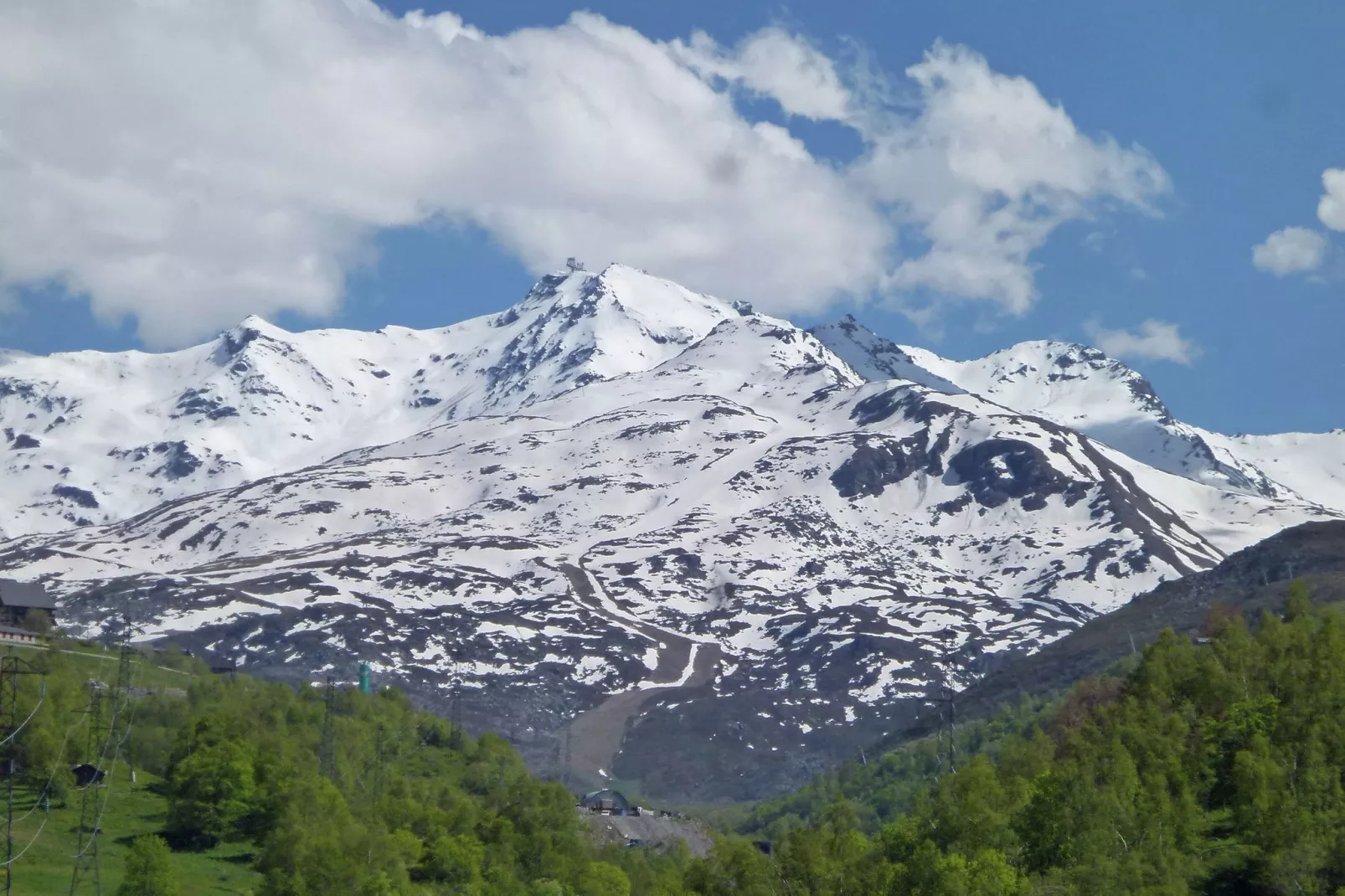 Trois Vallees-Uitzicht winter