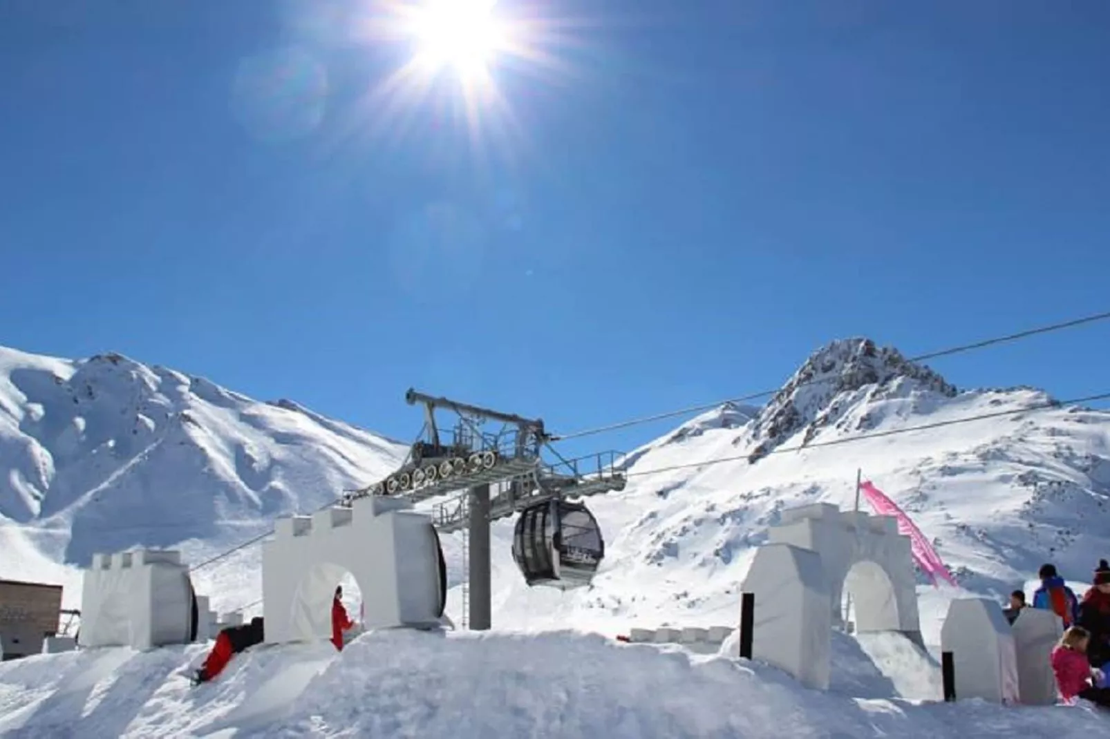 Chalet L'Eterlou-Gebied winter 5km