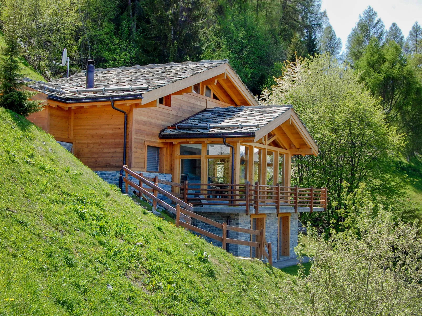 Chalet Arvine-Buiten