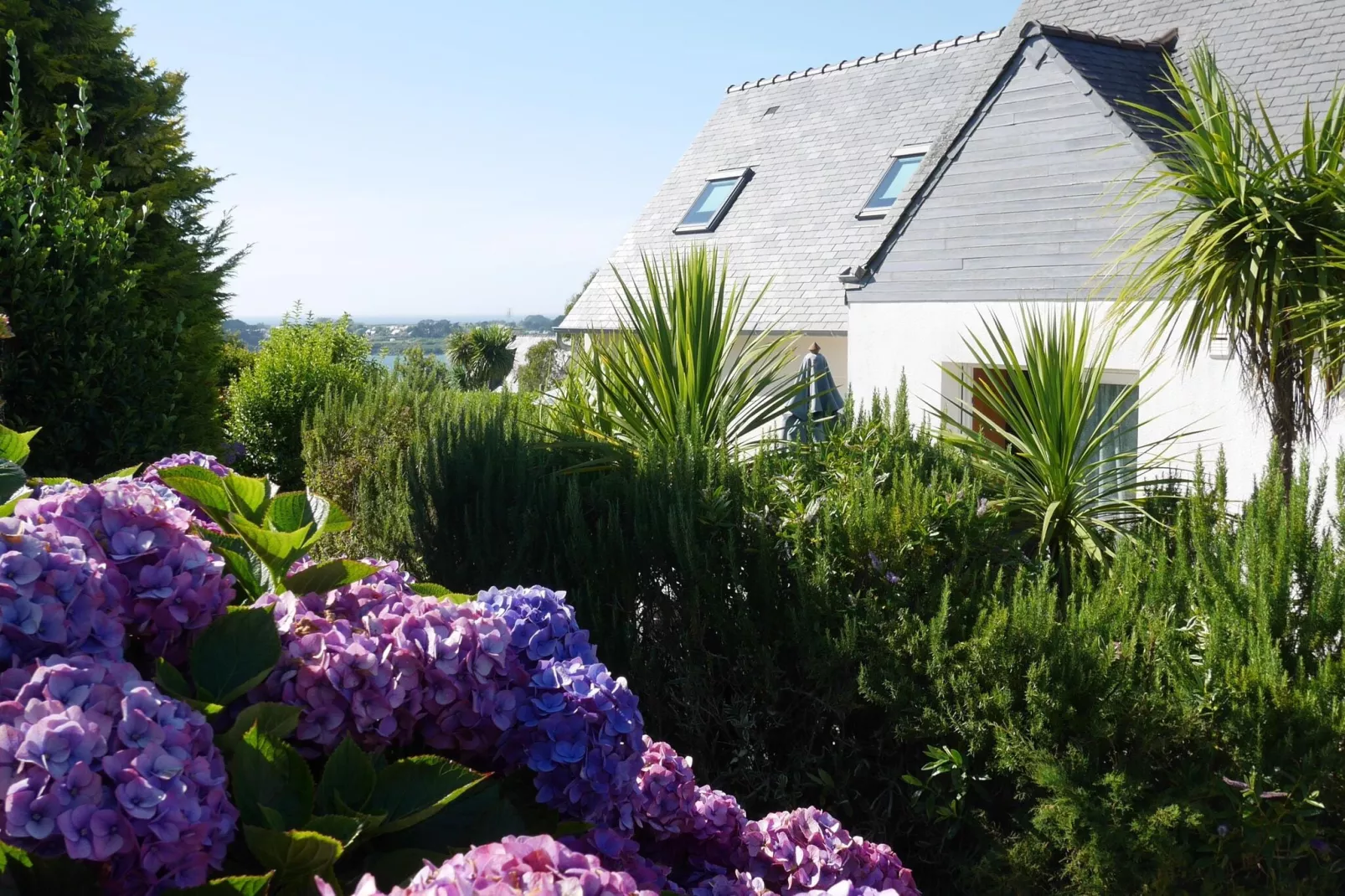 Ferienhaus mit Meerblick Landéda-Tuinen zomer