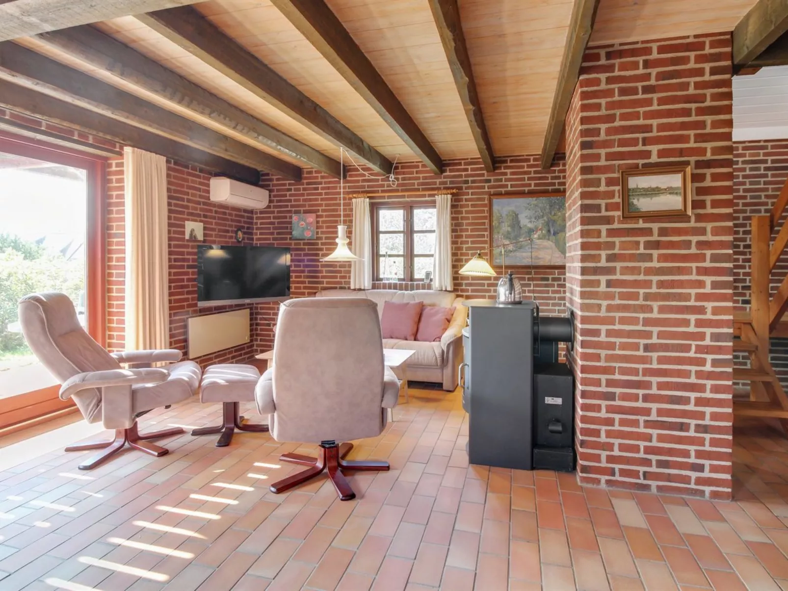 "Feline" - all inclusive - 300m from the sea-Binnen