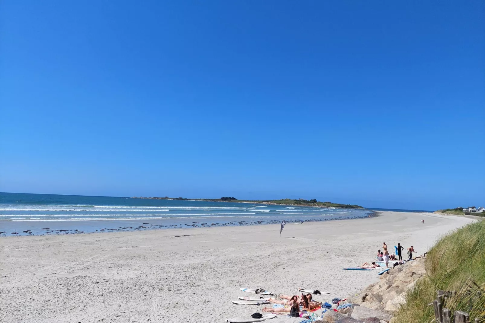 In direkter Meerlage Ebenerdige Ferienwohnung Roscoff-Gebieden zomer 5km