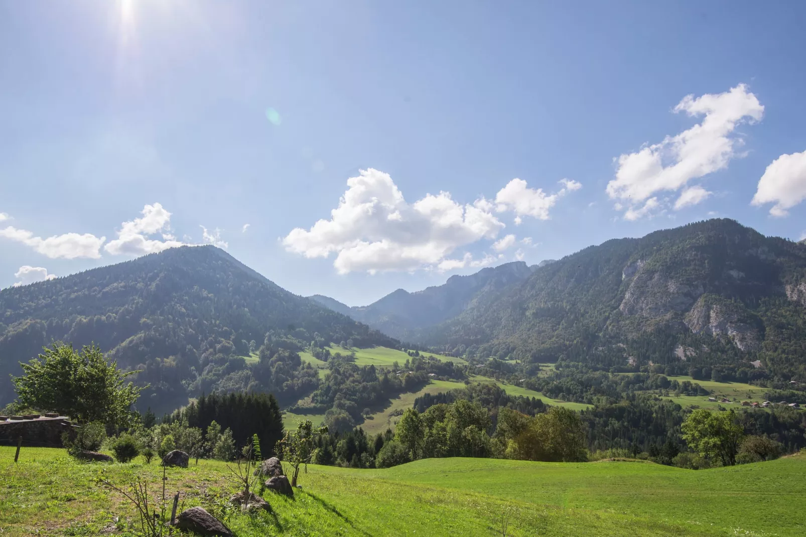 Villa-Gebieden zomer 1km