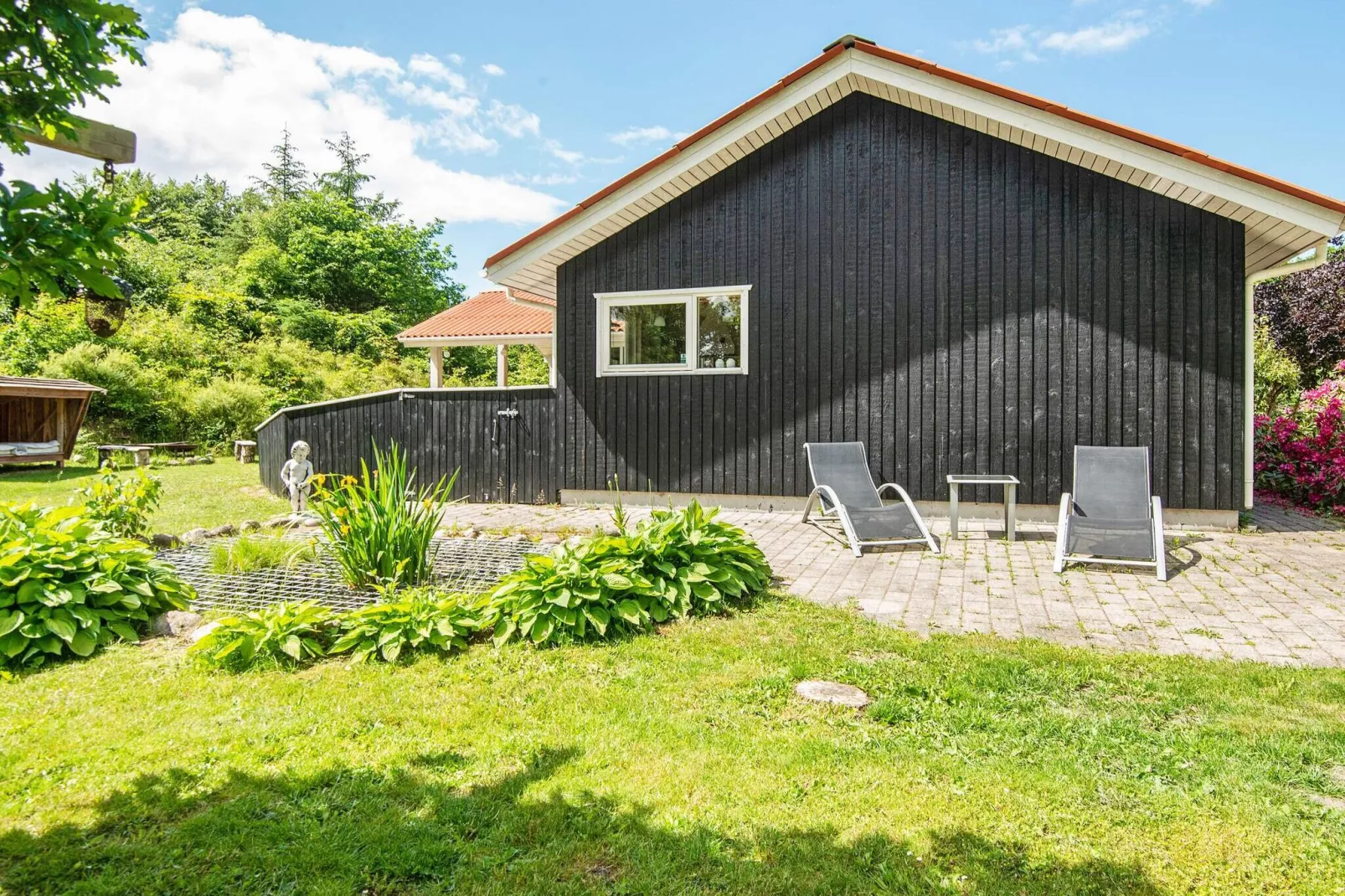 Ruime vakantiewoning in Glesborg vlak bij zee-Uitzicht