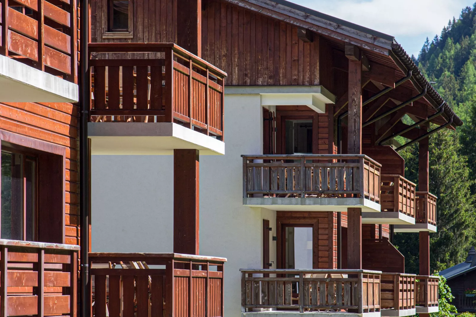 Modern appartement gelegen in authentiek Savoyaards bergdorp-Terrasbalkon