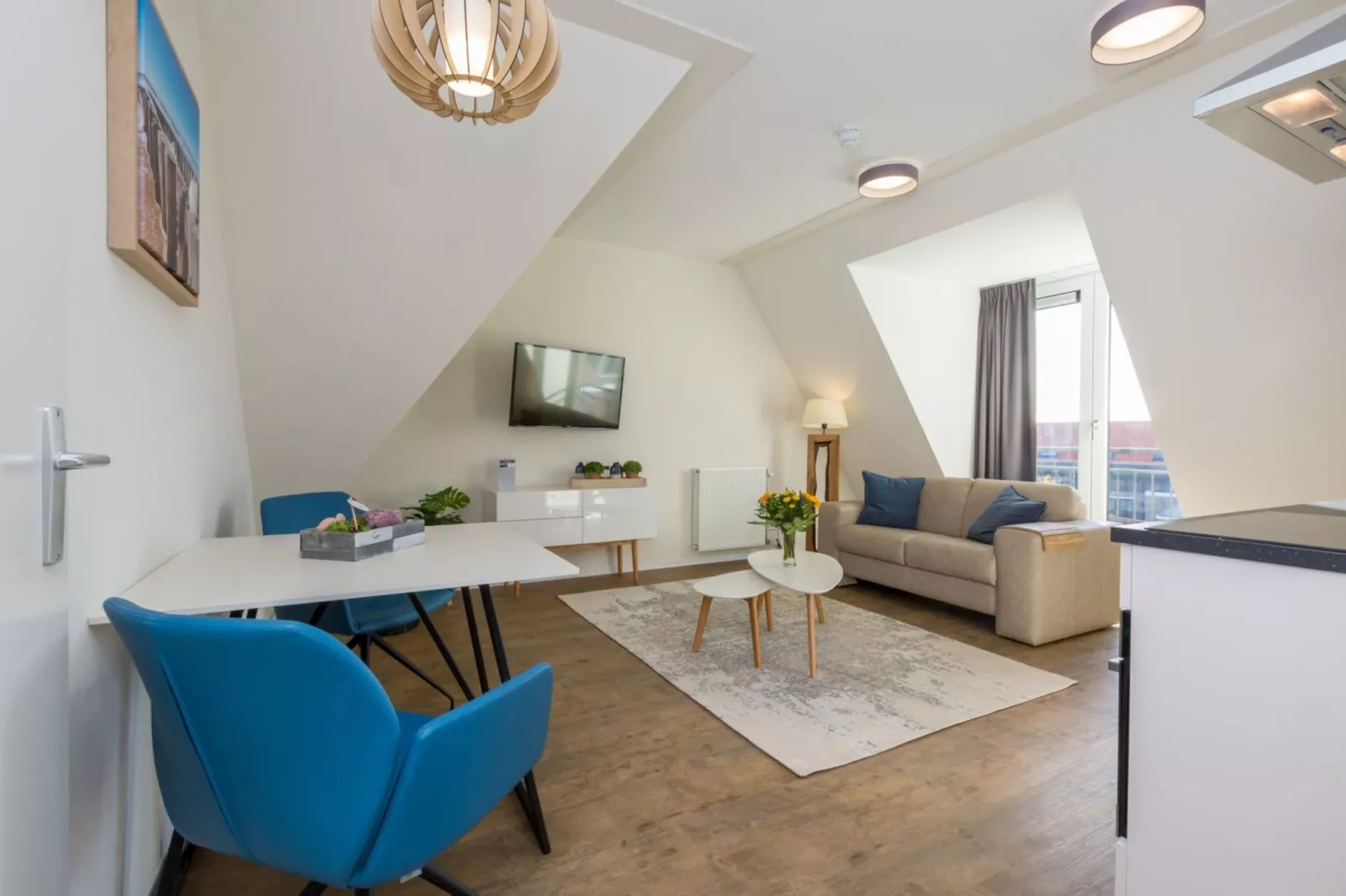 Aparthotel Zoutelande - Luxe 2-persoons comfort appartement-Woonkamer