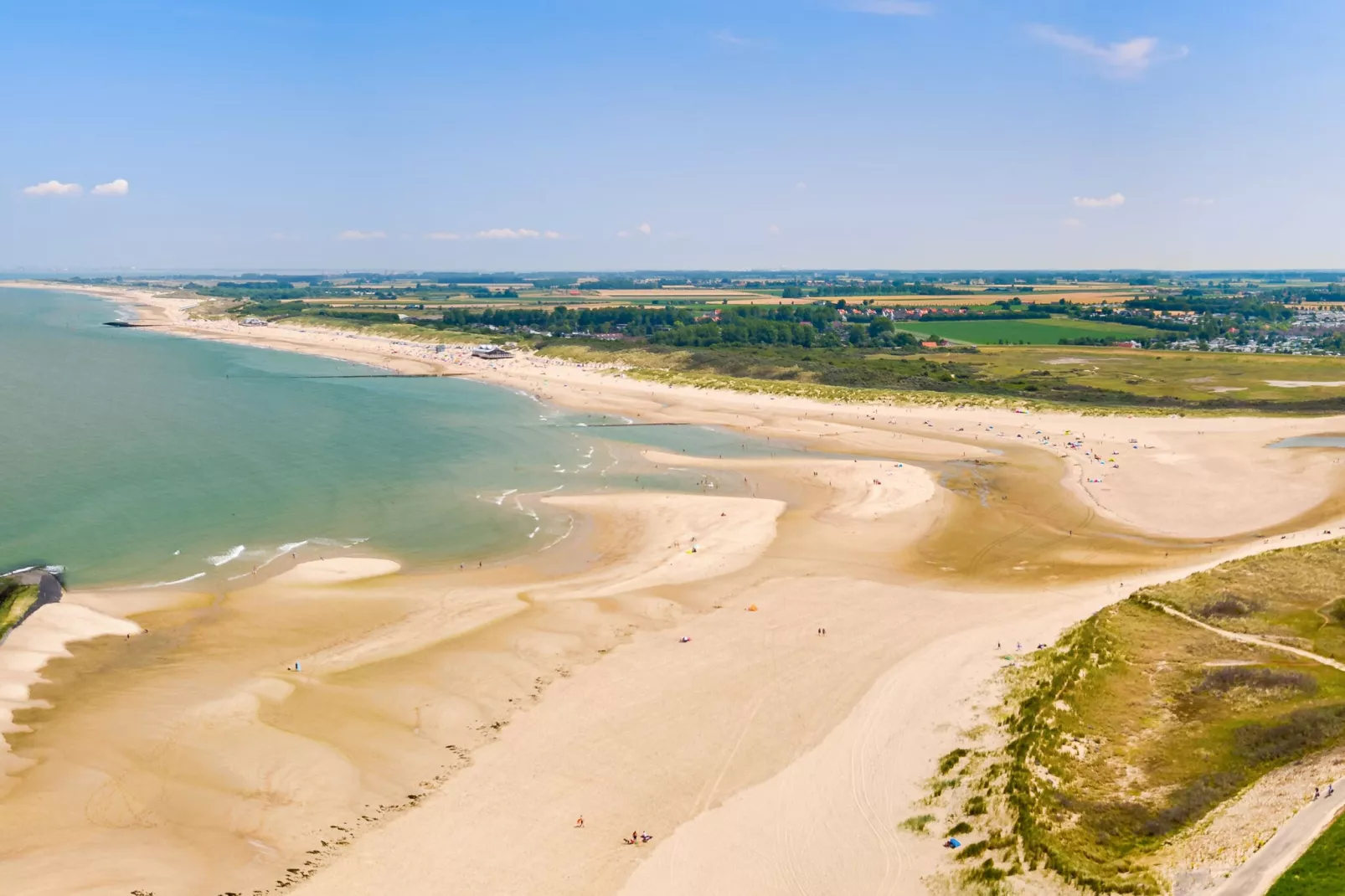 Beach Resort Nieuwvliet-Bad 5-Gebieden zomer 1km