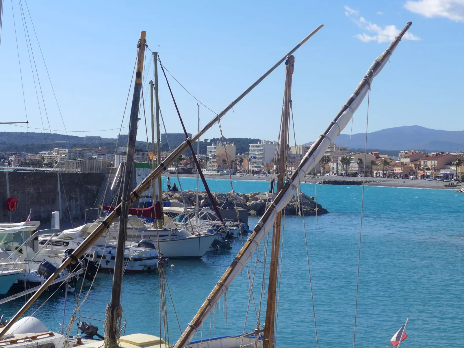 Le Cagnes Beach-Omgeving