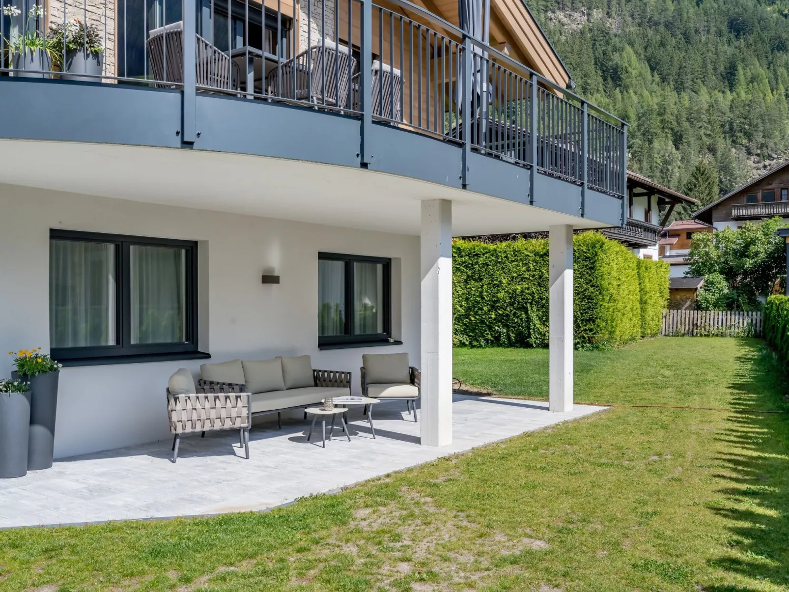 Gartenapartment-Buiten