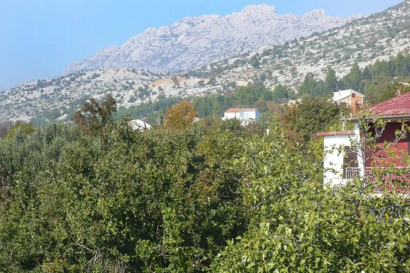 Apartments Seaview, Starigrad Paklenica-A6 neu-Uitzicht zomer