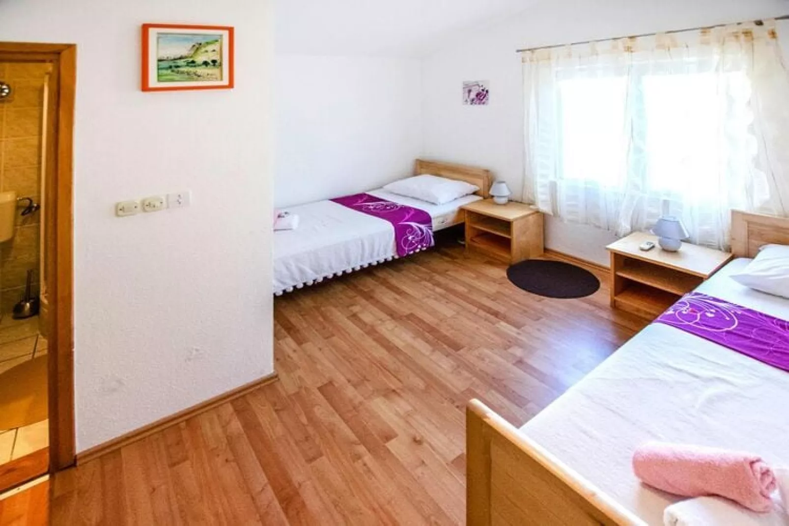 Apartment im Haus Lika Seline SD55 A01-EG 1-5 Pers-Slaapkamer