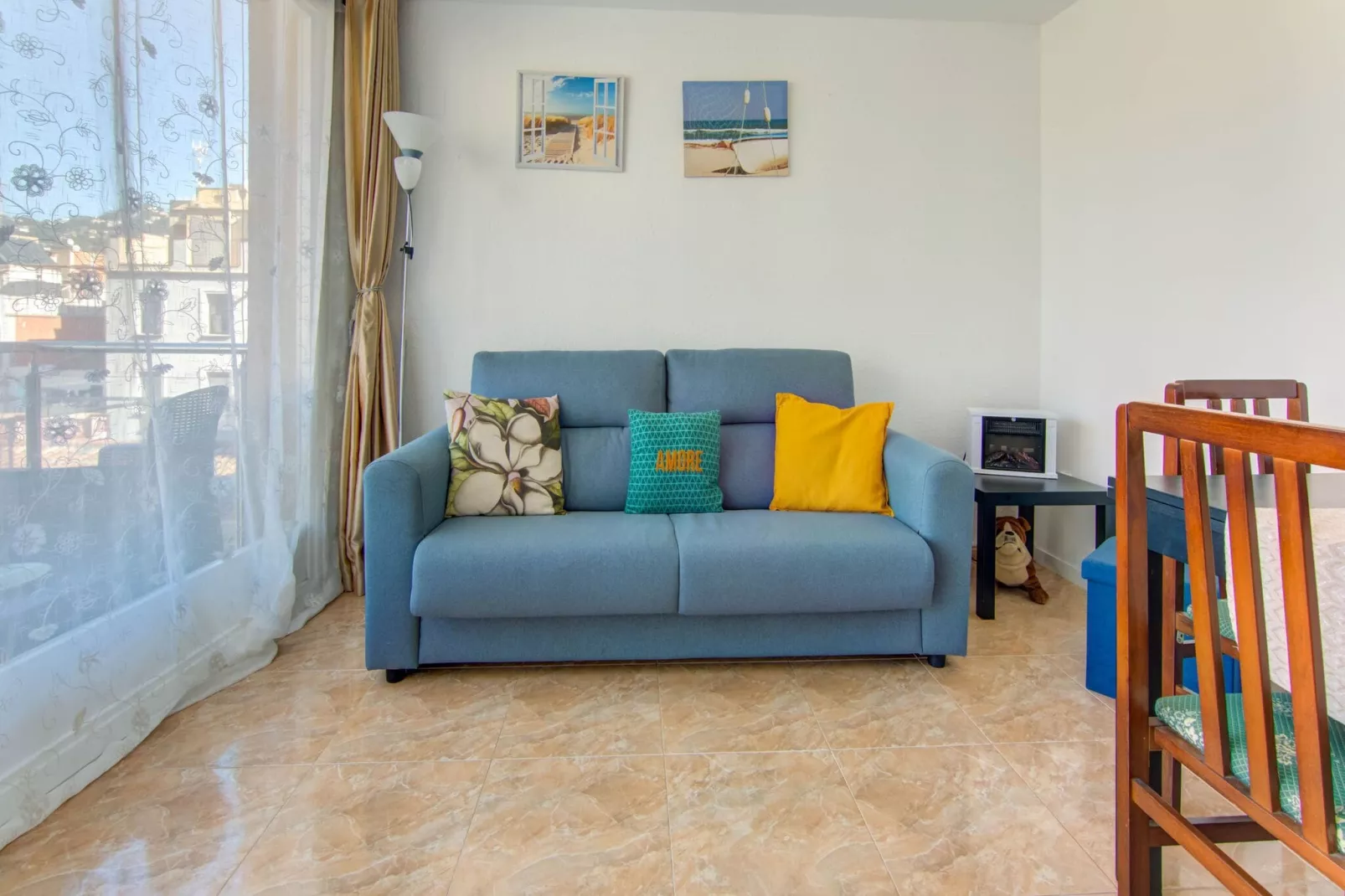 Precioso apartamento en Lloret de Mar-Woonkamer