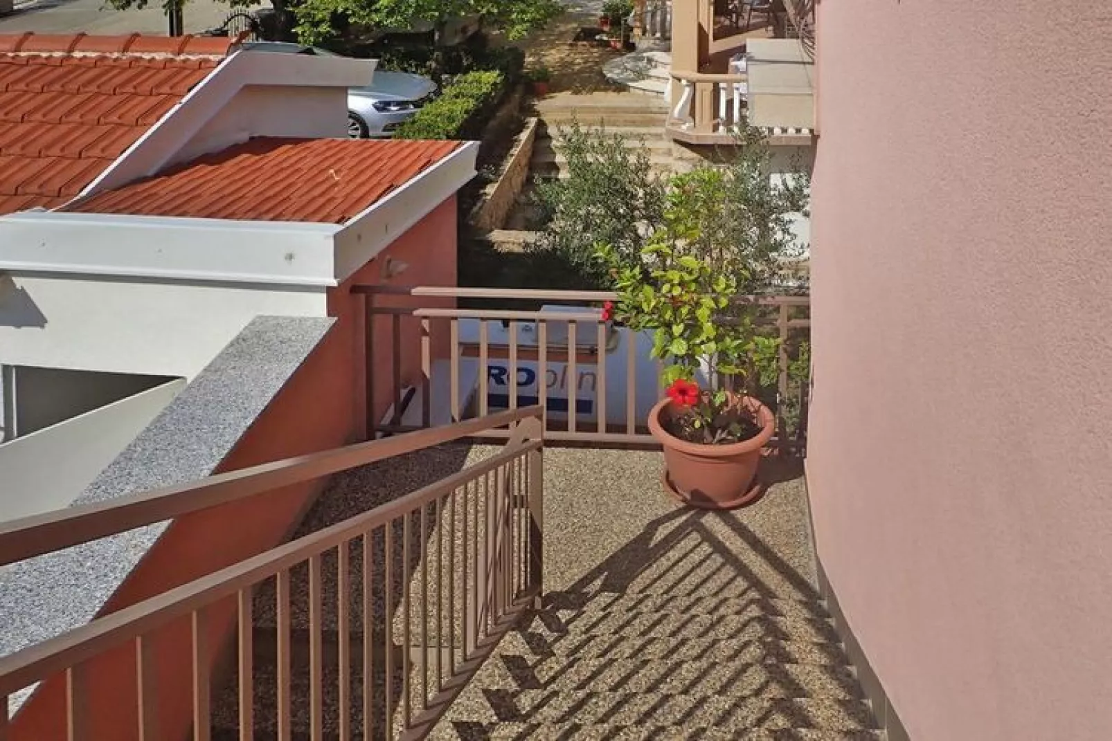 Apartment im Haus Pink Starigrad Paklenica SD17-A02 - 4 Pers-Terrasbalkon