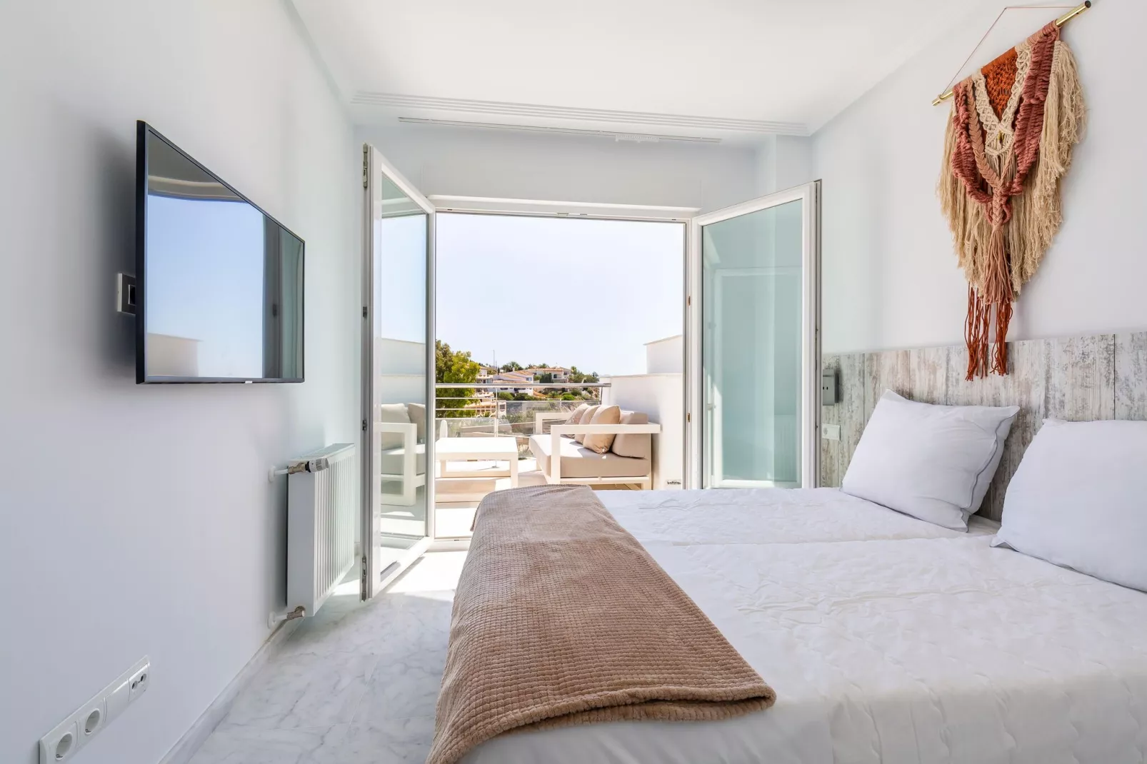 Mooi appartement met uitzicht, aan de Spaanse kust-Slaapkamer