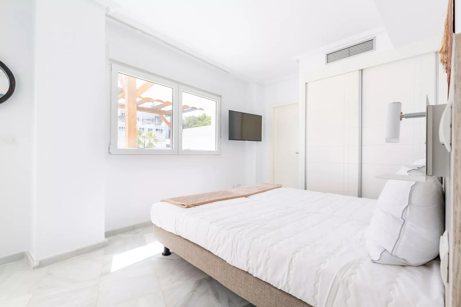 Luxe appartement met afwasmachine en mooi uitzicht-Slaapkamer