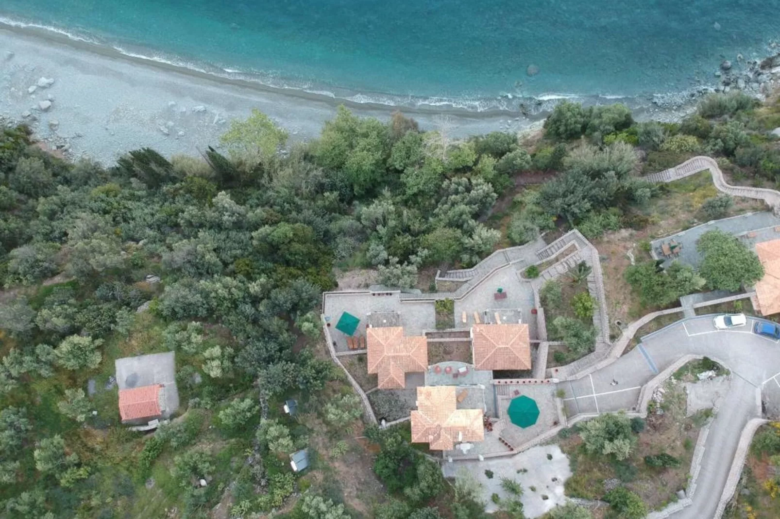 Villas God Bacchus  God Dionysus-Uitzicht zomer