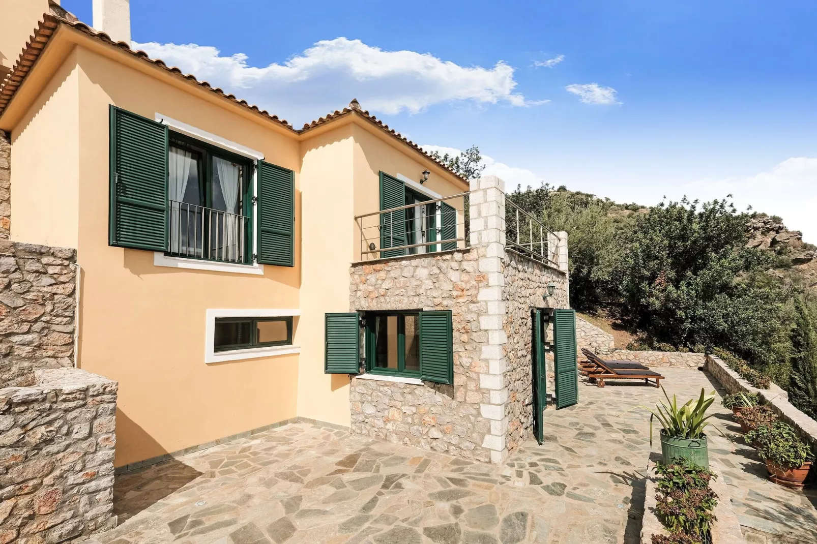 Villas God Bacchus  God Dionysus-Buitenkant zomer