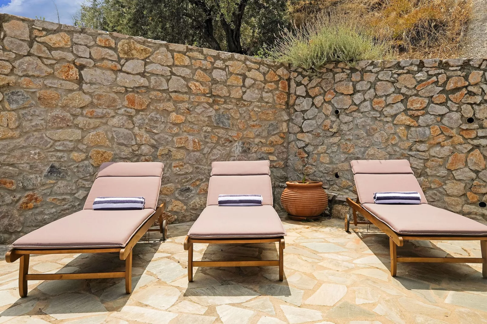 Villas God Bacchus  God Dionysus-Terrasbalkon