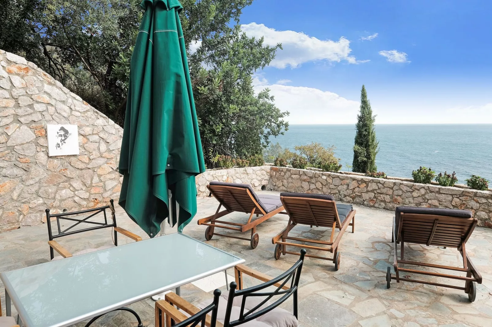 Villas God Bacchus  God Dionysus-Terrasbalkon