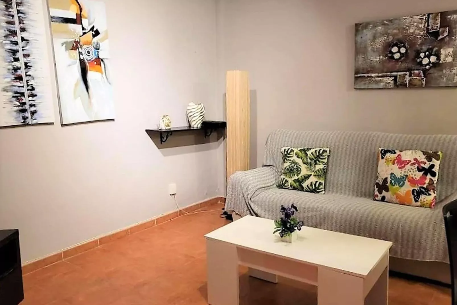 Natura Casa con patio privado 4 pax-Woonkamer