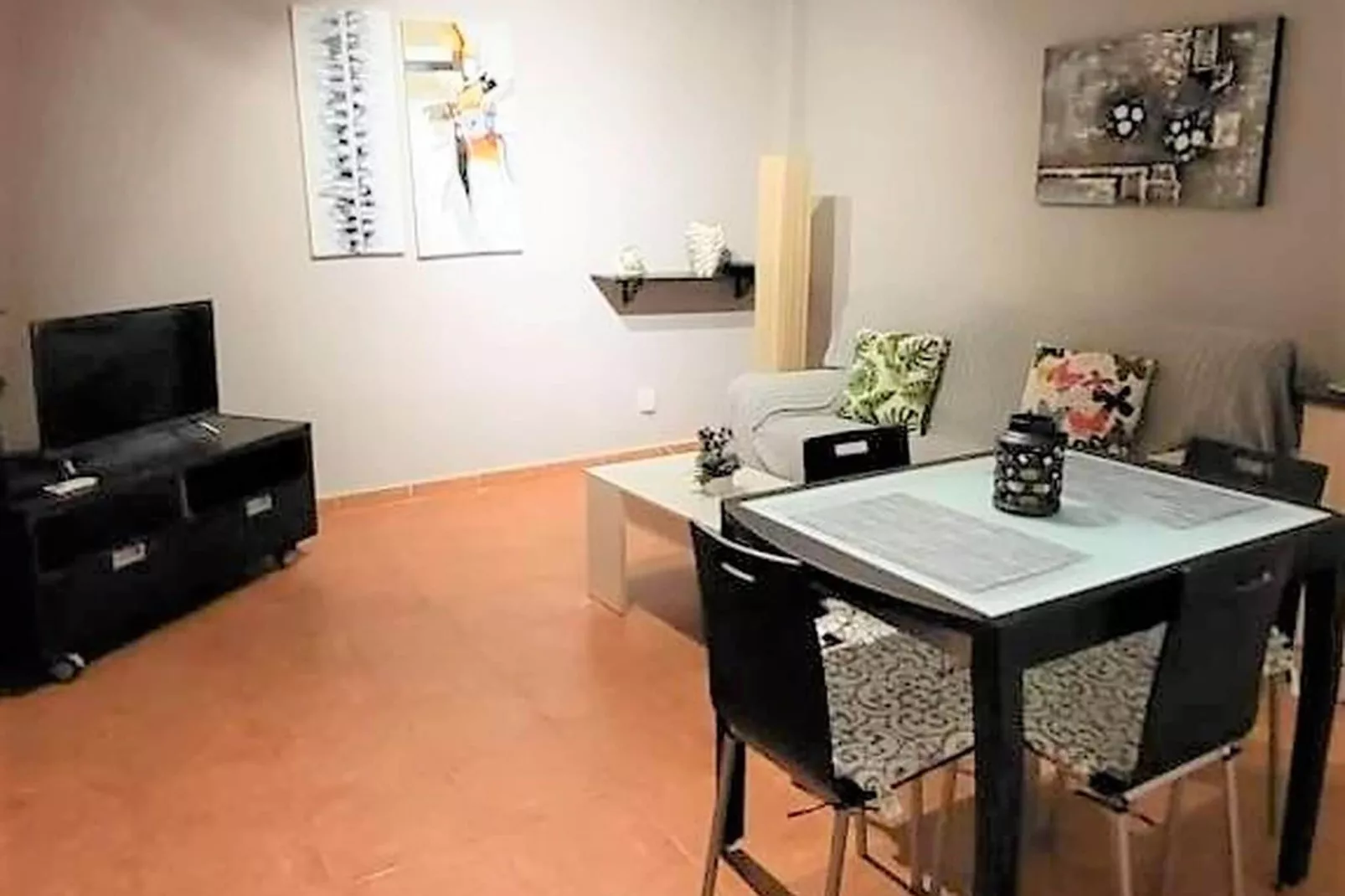 Natura Casa con patio privado 4 pax-Woonkamer