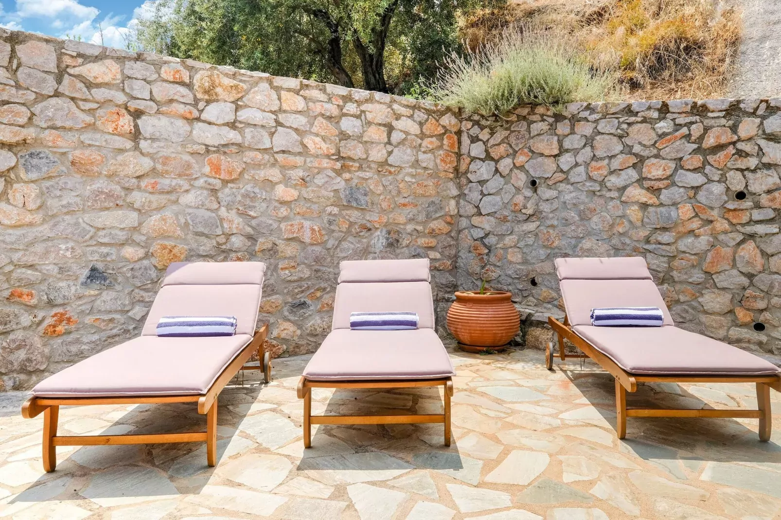 Villa Mahatma Gandhi-Tuinen zomer