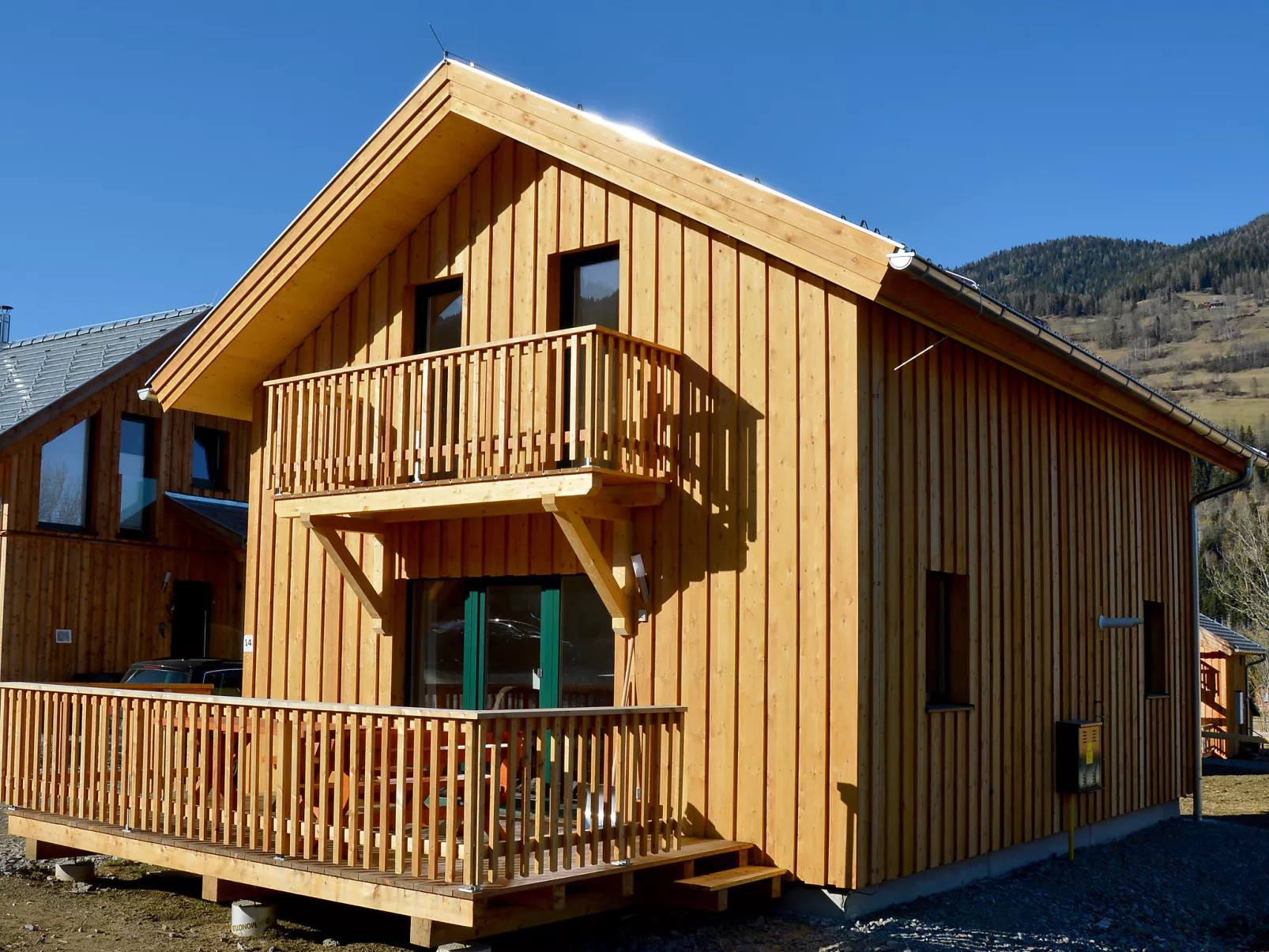 Chalet mit 2 Schlafzimmern & IR-Sauna-Buiten