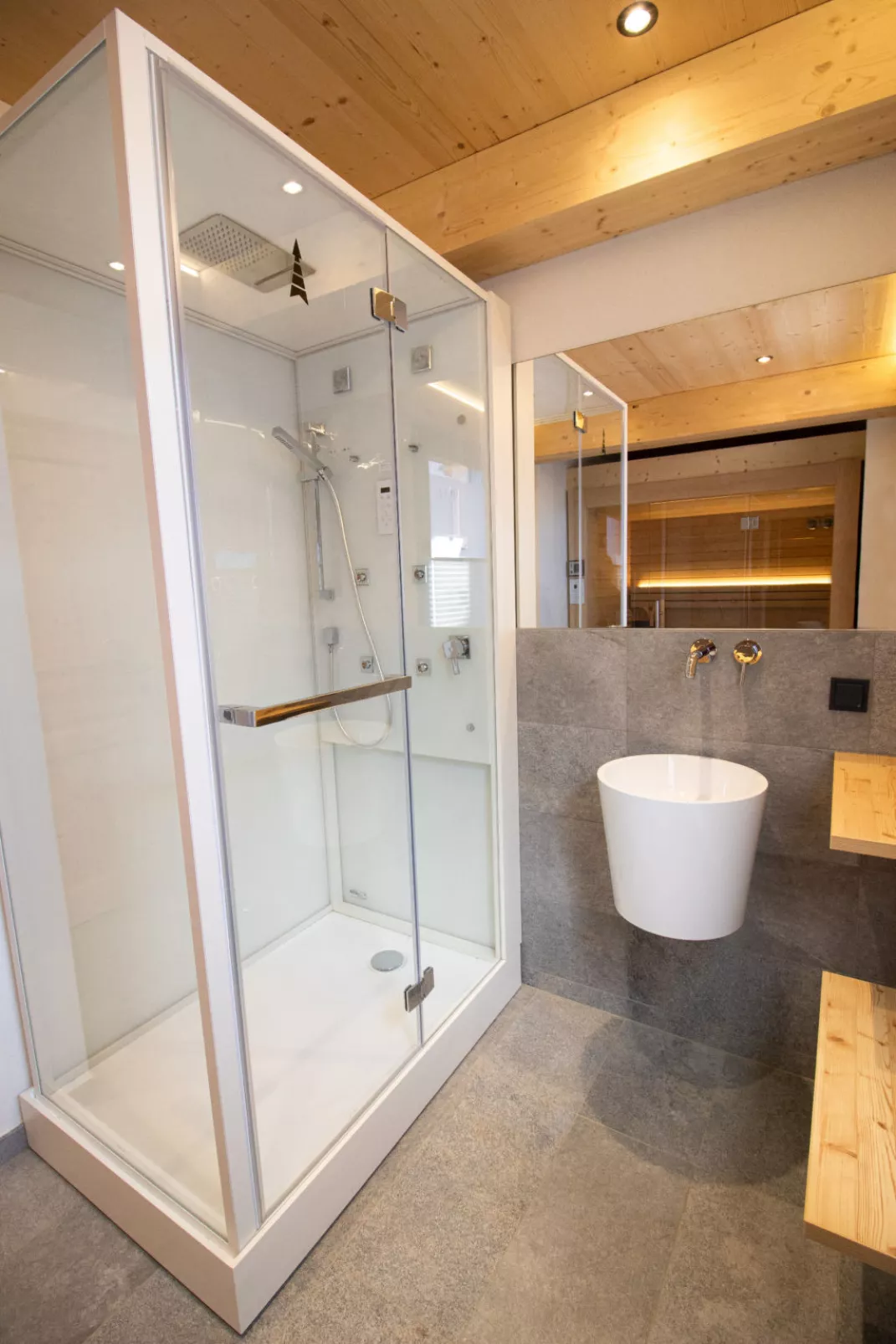 Premium mit Sauna & Außenbadewanne-Binnen