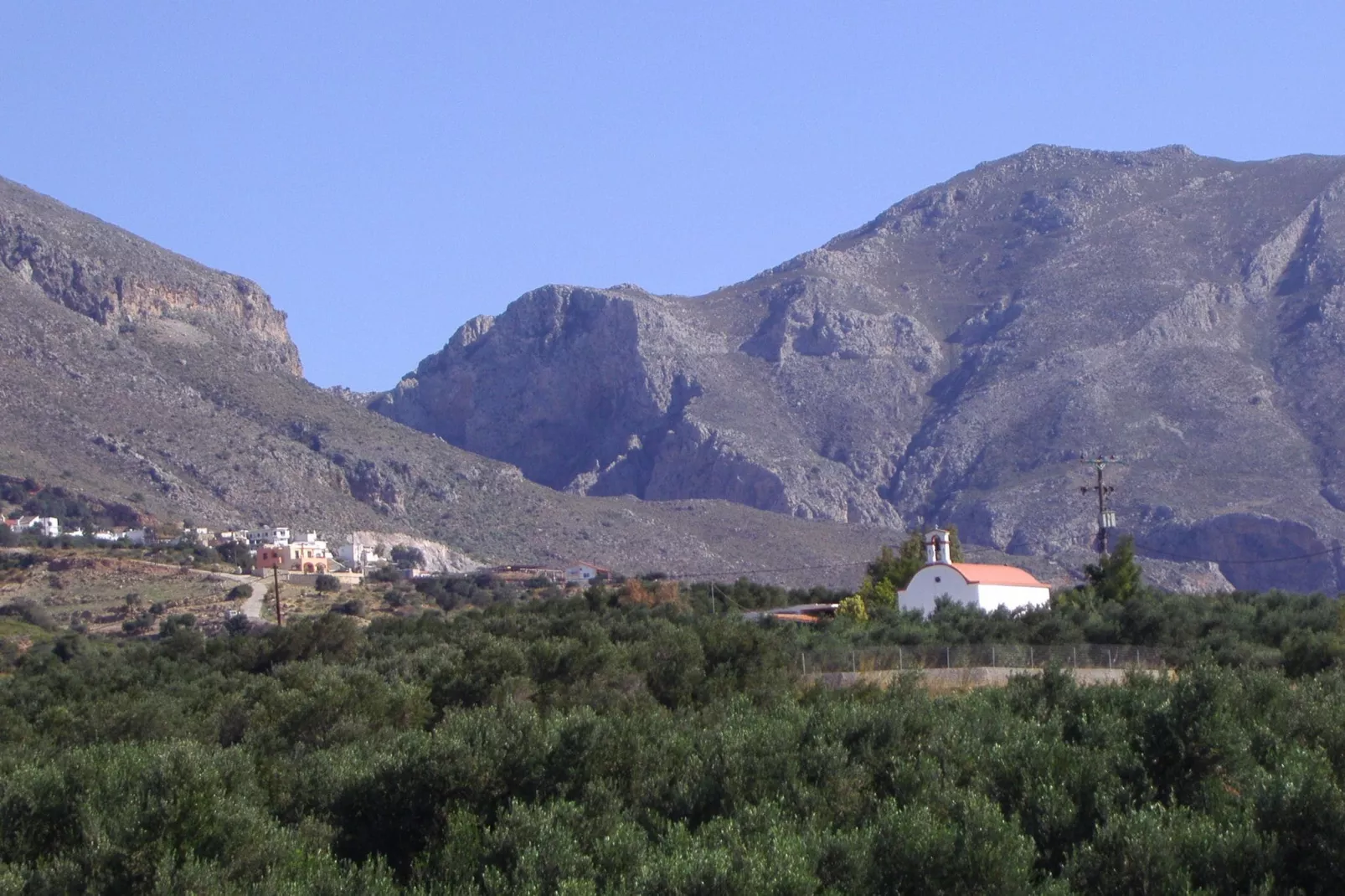 Villa Anemos-Gebieden zomer 5km