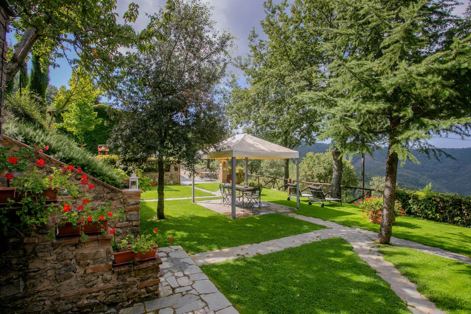 Villa Ginestra-Tuinen zomer