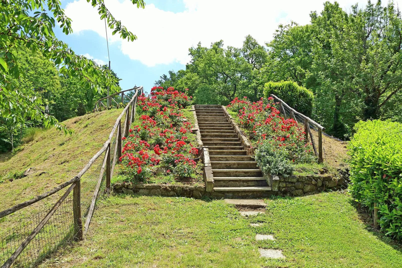 Villa Roseto-Tuinen zomer