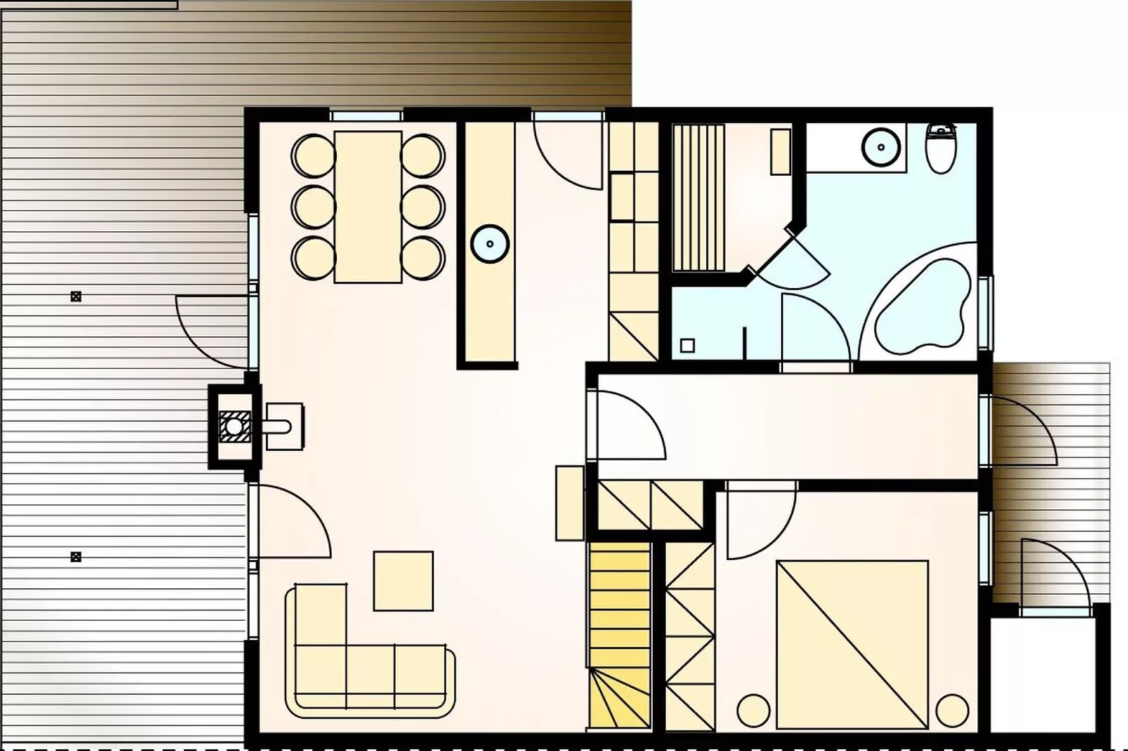 Ferienhaus Fünen im Schlosspark-Plattegrond