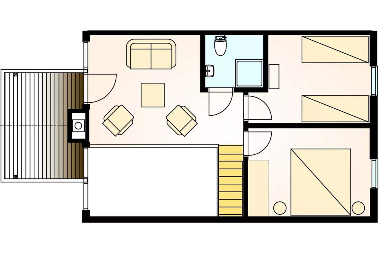 Ferienhaus Fünen im Schlosspark-Plattegrond