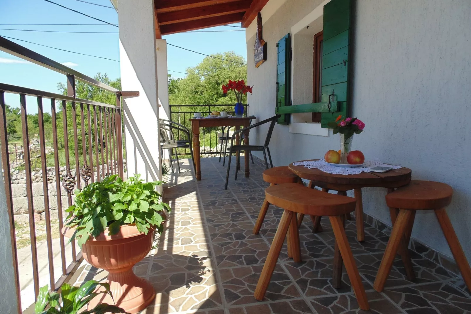 Holiday house Paklenica-Terrasbalkon