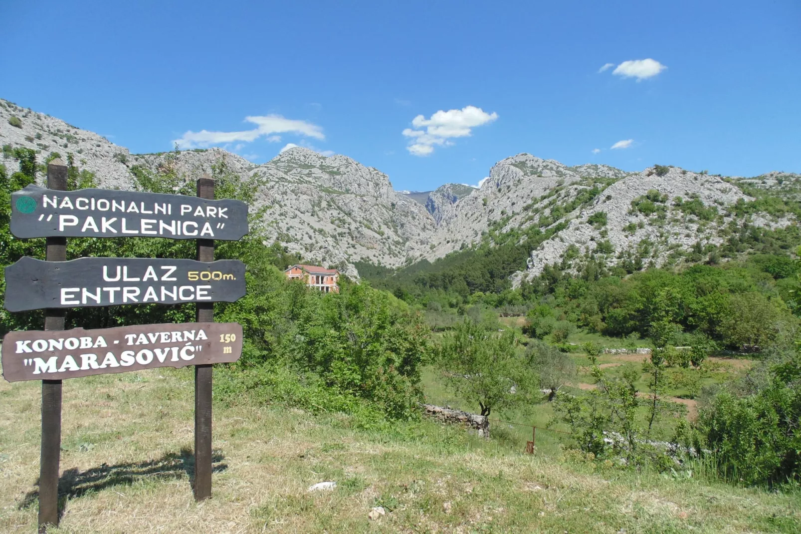 Holiday house Paklenica-Gebieden zomer 1km