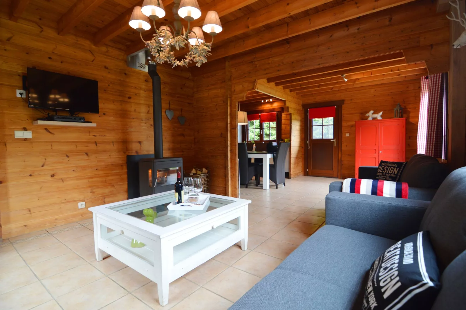 Le Chalet de Morfat-Woonkamer