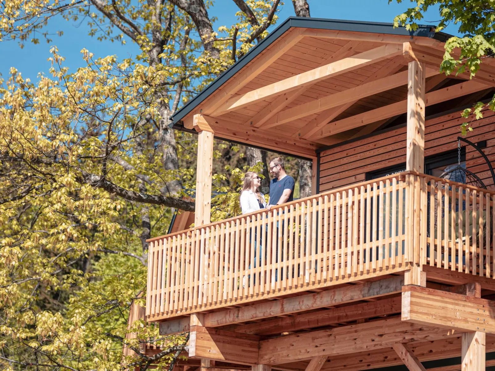 Premium Baumhaus mit 1 Schlafzimmer-Buiten