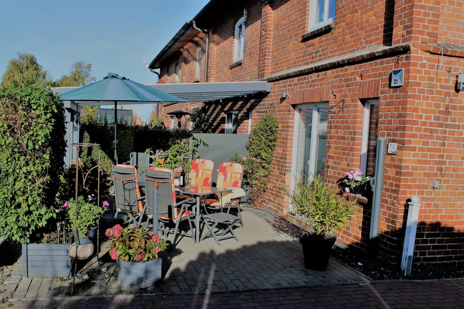 Ostseeurlaub Zur Steinbäck mit Terrasse-Terrasbalkon