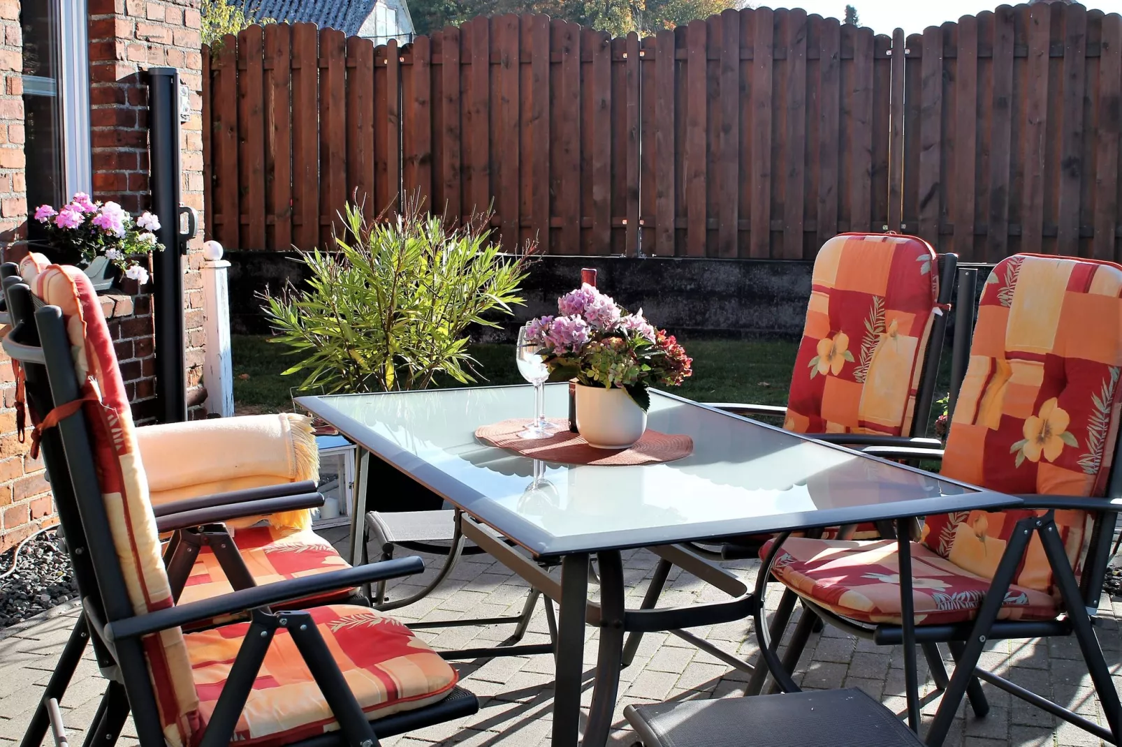 Ostseeurlaub Zur Steinbäck mit Terrasse-Terrasbalkon