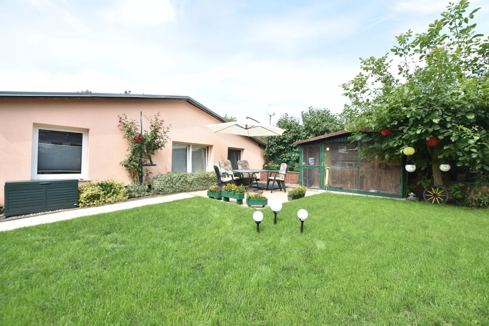 Ferienbungalow Kröpelin-Tuinen zomer