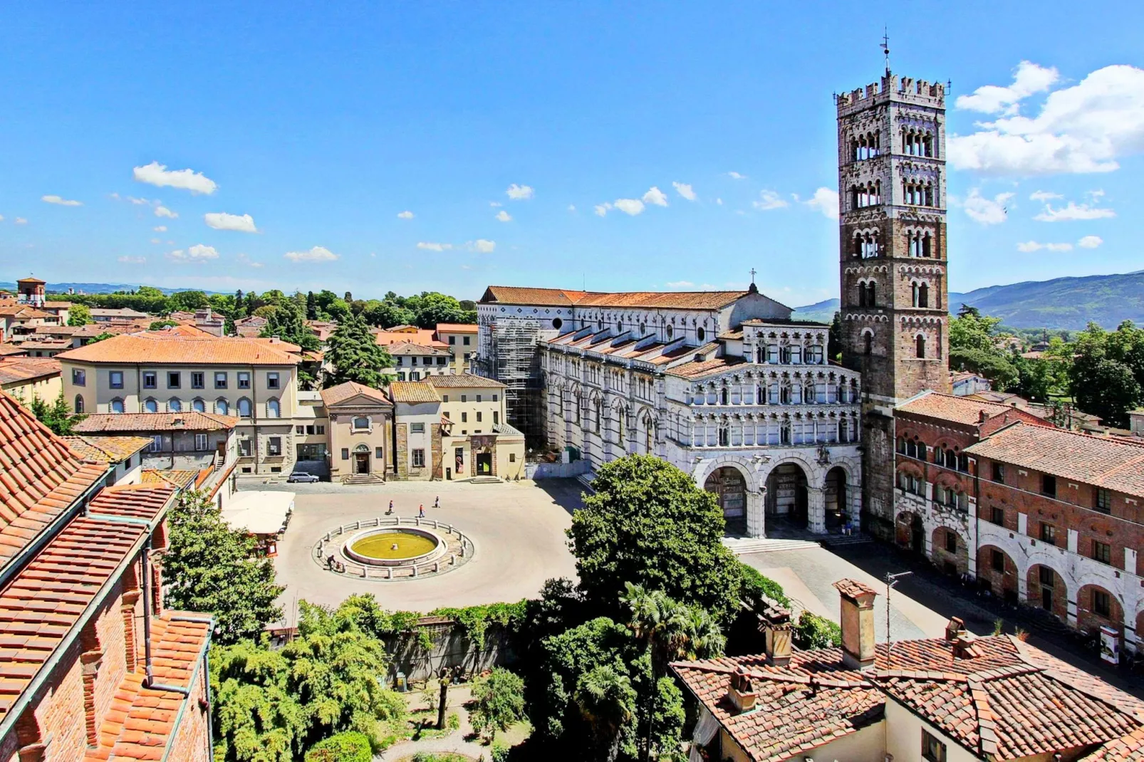 Le Mura di Lucca-Gebieden zomer 1km