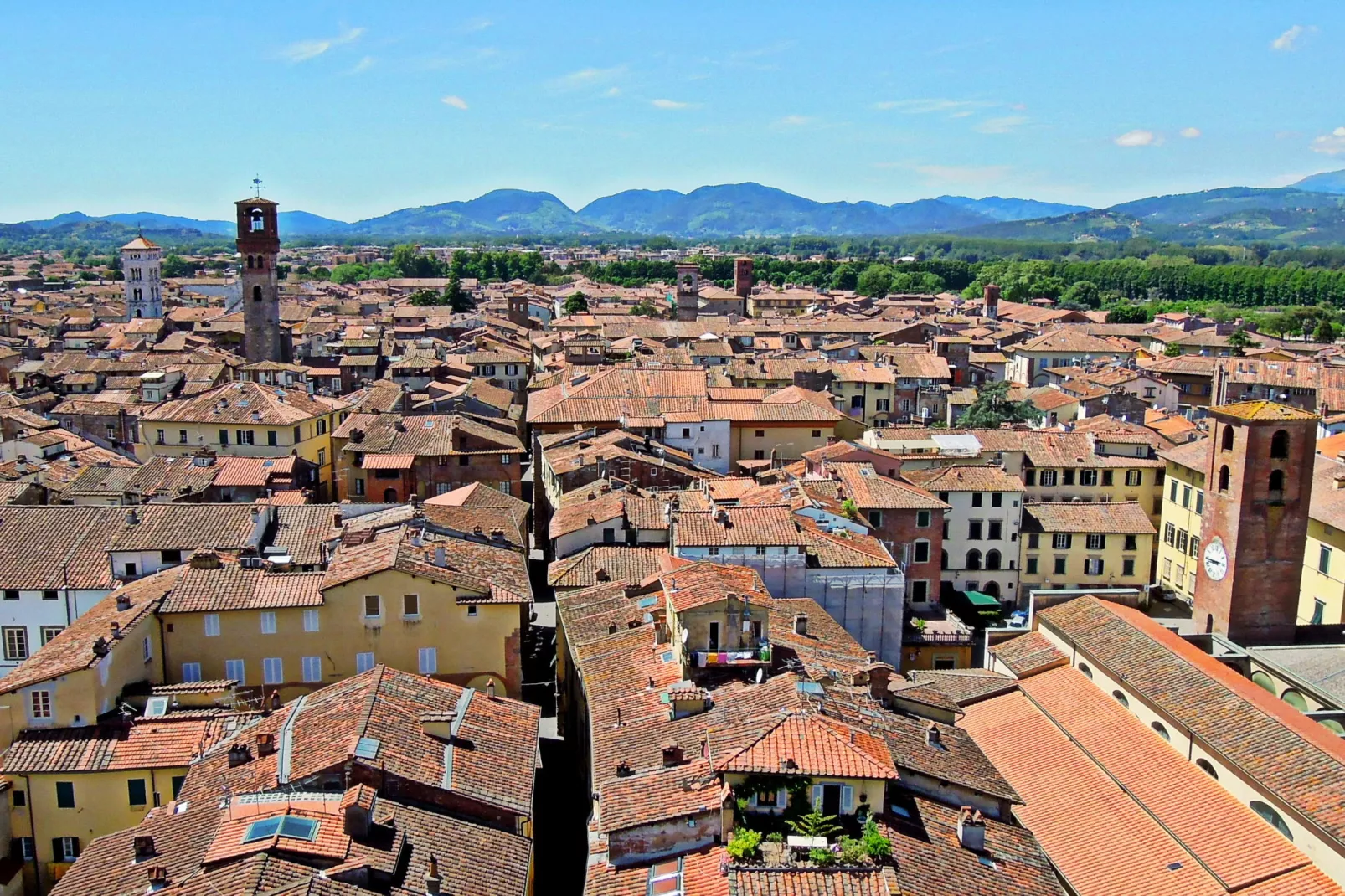 Le Mura di Lucca-Gebieden zomer 1km