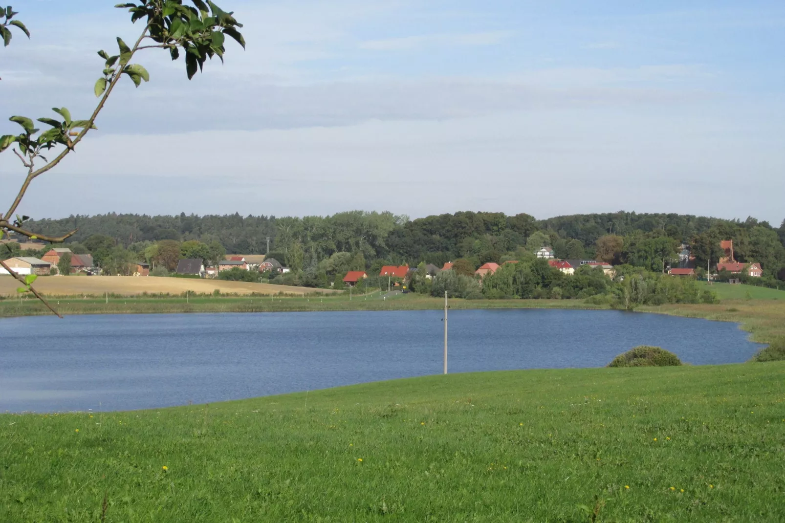 Seestrasse in der Mecklenburgischen Schweiz-Gebieden zomer 1km